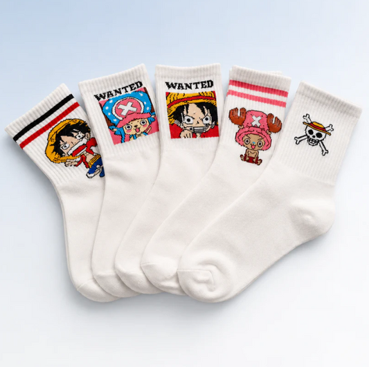5 Pares de calcetines de One Piece