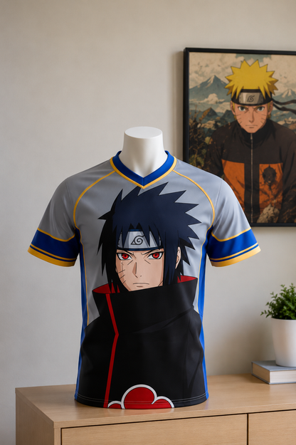 OBITO 09 – Estilo Jersey Gris Azul Anime